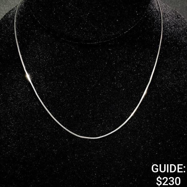 2 G 14 KT 16" White Gold Necklace