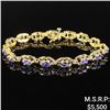 Image 1 : 7.8 DWT 14 KT Gold w/ Diamonds & Gems Bracelet
