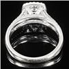 Image 2 : 2.7 DWT 14 KT Wht Gold w/ Diamond Ring Sz:6.5