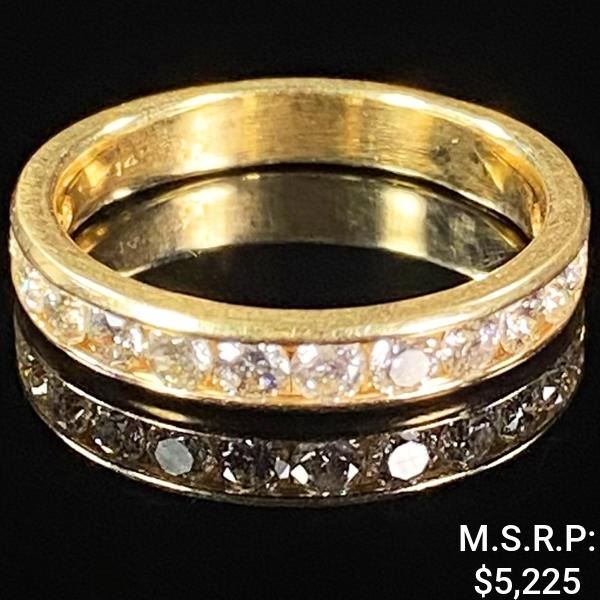 2.4 DWT 14 KT Gold w/ Diamond Ring Sz: 7.5