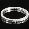 Image 3 : 0.8 DWT 10 KT Wht Gold w/ Diamond Ring Sz:6.5
