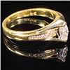 Image 3 : 2.2 DWT 14 KT Gold w/ Diamond Ring Sz: 4.5