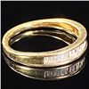 Image 3 : 0.9 DWT 10 KT Gold w/ Diamond Ring Sz: 4.5