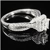 Image 3 : 3 DWT 14 KT Wht Gold w/ Diamond Ring Sz:7.5