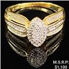 Image 1 : 1.9 DWT 10 KT Gold w/ Diamond Ring Sz: 8