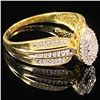 Image 3 : 1.9 DWT 10 KT Gold w/ Diamond Ring Sz: 8