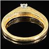 Image 2 : 2.2 DWT 14 KT Gold w/ Diamond Ring Sz: 8.5