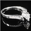 Image 3 : 1.4 DWT 14 KT Wht Gold w/ Diamond Ring Sz:5.5
