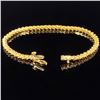 Image 2 : 6.8 DWT 14 KT Gold w/ Diamond Bracelet
