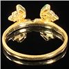 Image 2 : 1.5 DWT 14 KT Gold w/ Diamonds & Gems Ring Sz: 8