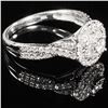 Image 3 : 1.7 DWT 10 KT Wht Gold w/ Diamond Ring Sz:6.5