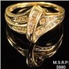 Image 1 : 1.8 DWT 10 KT Gold w/ Diamond Ring Sz: 6.5