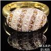 Image 1 : 2.9 DWT 14 KT Gold w/ Diamonds & Gems Ring Sz:5.5
