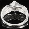 Image 2 : 1.9 DWT 10 KT Wht Gold w/ Dia & Gem Ring Sz:6.5