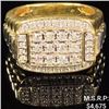 Image 1 : 5.6 DWT 10 KT Gold w/ Diamond Ring Sz: 9.5