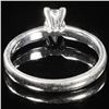 Image 2 : 2 DWT 14 KT Wht Gold w/ Diamond Ring Sz: 6.5