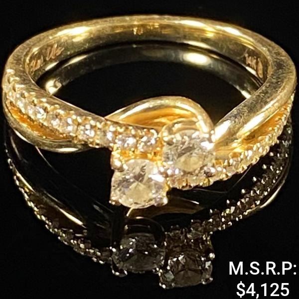 2.7 DWT 14 KT Gold w/ Diamond Ring Sz: 6.5