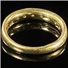 Image 2 : 2 DWT 10 KT Gold w/ Diamond Ring Sz: 6.5