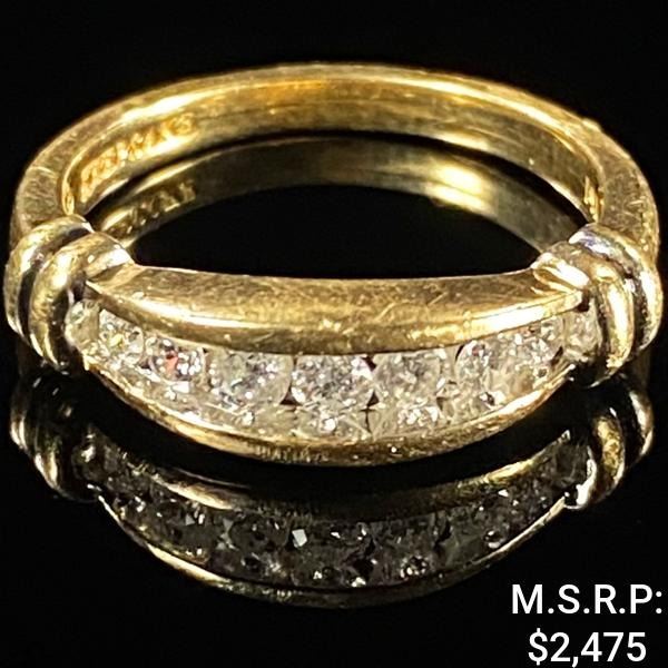 2.6 DWT 14 KT Gold w/ Diamond Ring Sz: 7