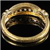 Image 2 : 2.6 DWT 14 KT Gold w/ Diamond Ring Sz: 7