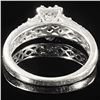 Image 2 : 2.1 DWT 10 KT Wht Gold w/ Diamond Ring Sz:5.5