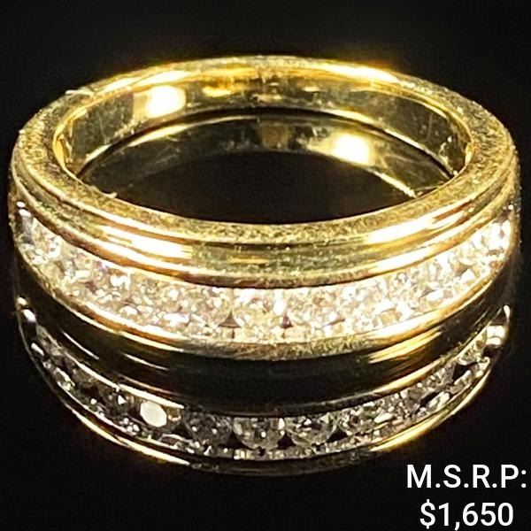 2.5 DWT 10 KT Gold w/ Diamond Ring Sz: 7