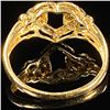 Image 2 : 1.5 DWT 10 KT Gold Heart w/ Diamond Ring Sz:8.5