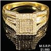 Image 1 : 2.5 DWT 10 KT Gold w/ Diamond Ring Sz: 6.5