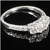 Image 3 : 1.3 DWT 10 KT Wht Gold w/ Diamond Ring Sz:7