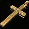 Image 3 : 0.8 DWT 10 KT Gold Cross Pendant w/ Diamond