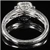 Image 2 : 2.2 DWT 10 KT Wht Gold w/ Diamond Ring Sz:6.5