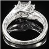 Image 2 : 2.4 DWT 10 KT Wht Gold w/ Diamond Ring Sz:6