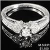 Image 1 : 1.8 DWT 10 KT Wht Gold w/ Diamond Ring Sz:5.5