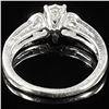 Image 2 : 1.8 DWT 10 KT Wht Gold w/ Diamond Ring Sz:5.5