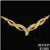 Image 1 : 2.9 DWT 10 KT Gold Pendant w/ Diamond Lining
