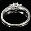 Image 2 : 2.1 DWT 14 KT Wht Gold w/ Diamonds Ring Sz: 8.5