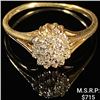 Image 1 : 1.1 DWT 10 KT Gold w/ Diamonds Ring Sz: 7