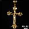 Image 1 : 1.2 DWT 10 KT Gold Cross Pendant