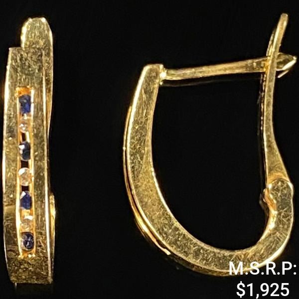 2.7 DWT 14 KT Gold w/ Diamond & Gem Lining