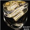 Image 1 : 3.5 DWT 10 KT Gold w/ Diamond Ring Sz: 7