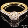 Image 1 : 1.4 DWT 10 KT Gold w/ Diamond Ring Sz: 7