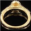 Image 2 : 1.4 DWT 10 KT Gold w/ Diamond Ring Sz: 7