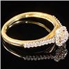 Image 3 : 1.4 DWT 10 KT Gold w/ Diamond Ring Sz: 7