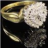 Image 3 : 2.3 DWT 10 KT Gold Heart Diamonds Ring Sz: 7