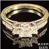 Image 1 : 2.6 DWT 14 KT Wht Gold w/ Diamond Ring Sz:6.5