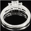 Image 2 : 2.6 DWT 14 KT Wht Gold w/ Diamond Ring Sz:6.5