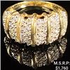 Image 1 : 3 DWT 10 KT Gold w/ Diamonds Ring Sz: 6