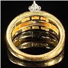 Image 2 : 4 DWT 14 KT Gold w/ Diamond Ring Sz: 6.5