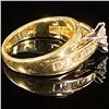 Image 3 : 4 DWT 14 KT Gold w/ Diamond Ring Sz: 6.5