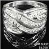 Image 1 : 2.4 DWT 10 KT Wht Gold w/ Diamond Ring Sz:7